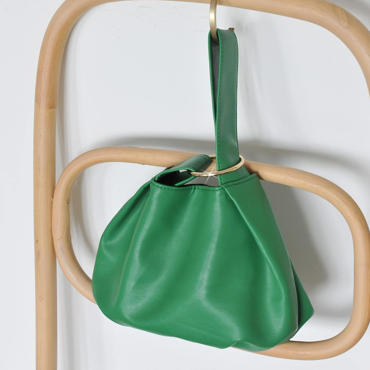 Women's Clutch Soft Vegan Leather Hobo Top Handle Bag Small Tote Purse - PuriLite