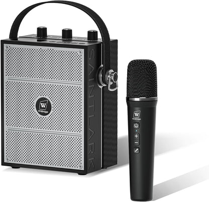 Wireless Voice Amplifier with Handheld Microphone, Portable Bluetooth Speaker Microphones with Teachers & Events, Wireless Karaoke Mic for Singing, PA System with Echo & Sound Effects S98 Pro - PuriLite