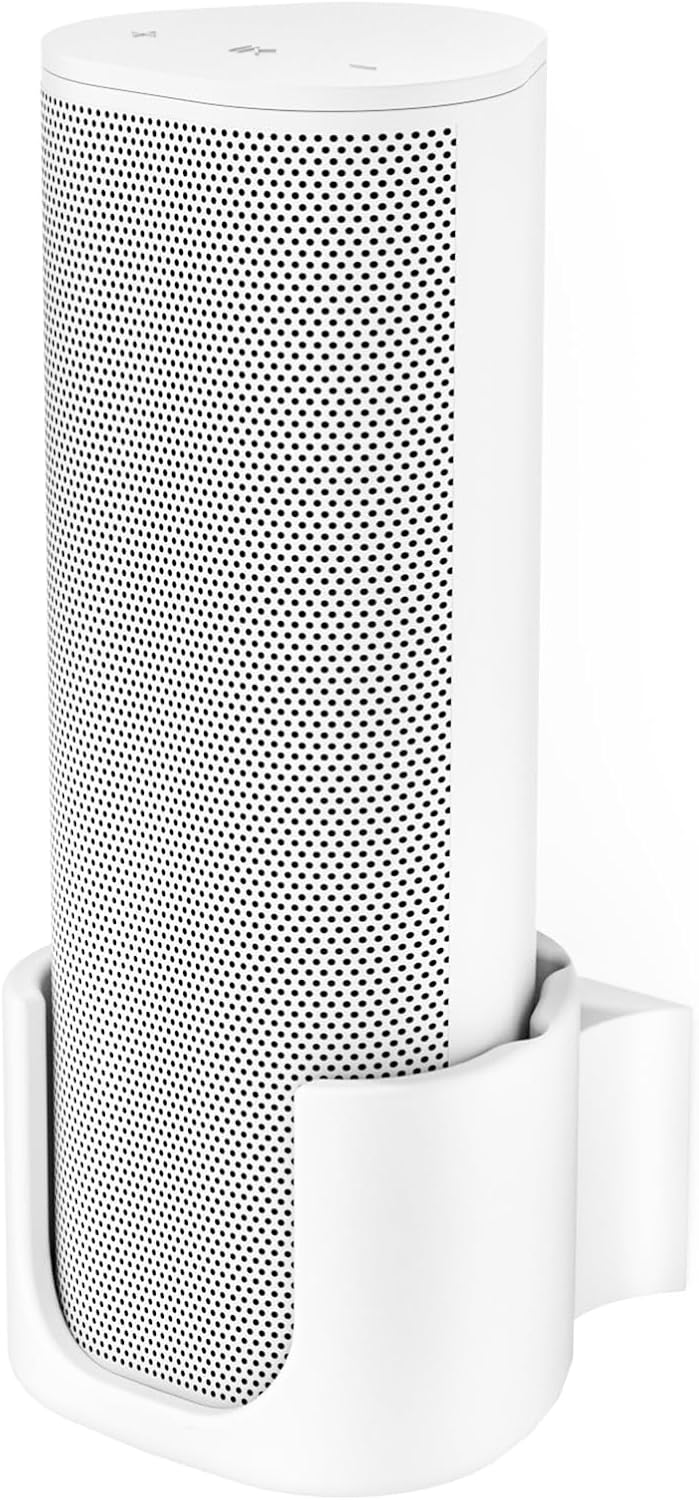 Sturdy Speaker Wall Mount for Sonos Roam 2, Roam SL - Space Saving Bracket Easy to Install, White - PuriLite