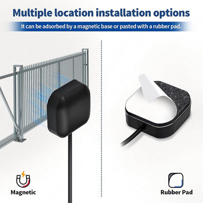 Bingfu Vehicle GPS Navigation Antenna Active GPS Antenna with Fakra C Right Angle Connector Compatible with Car Truck GPS Navigation Receiver System Factory DVD Stereo Head Unit - PuriLite
