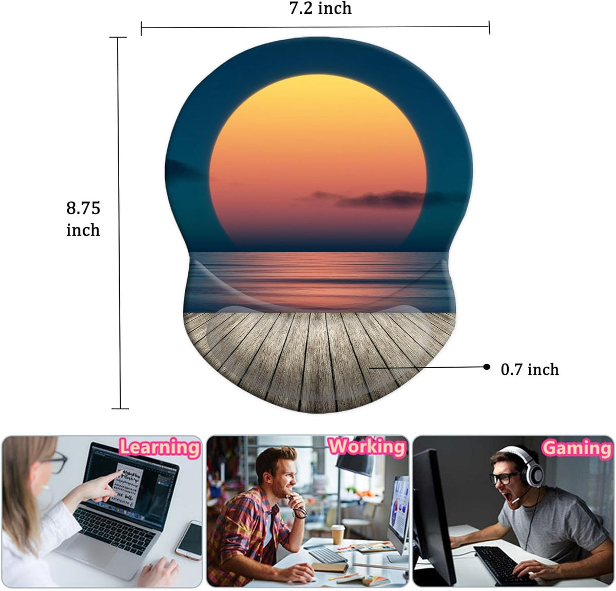 Purilite Select Ergonomic Mouse Pad - PuriLite