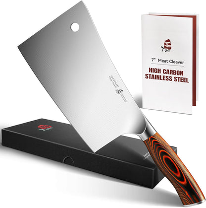 TUO Boning Knife - Razor Sharp Fillet Knife - High Carbon German Stainless Steel Kitchen Cutlery - Pakkawood Handle - Luxurious Gift Box Included - 7 inch - Fiery Phoenix Series - PuriLite