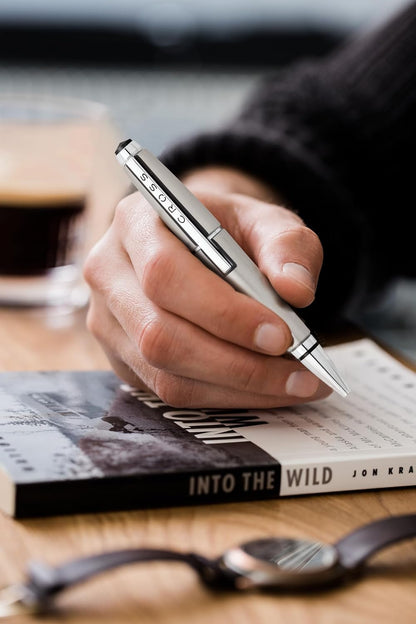 Cross Edge Matte Black Lacquer Gel Rollerball Pen - PuriLite