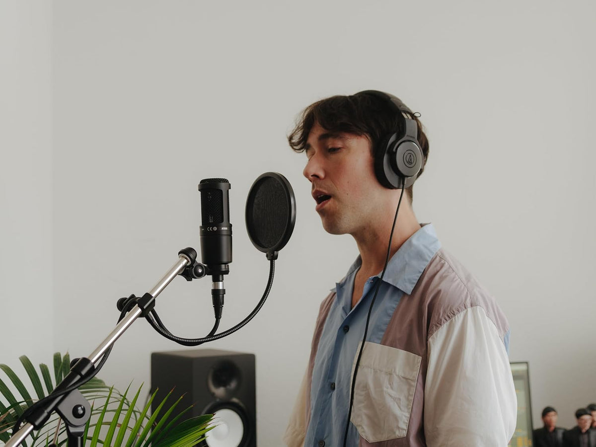 Audio-Technica AT2020 Cardioid Condenser Studio XLR Microphone, Ideal for Project/Home Studio Applications - PuriLite