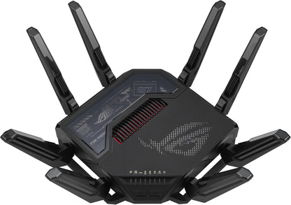 ASUS ROG Rapture WiFi 6E Gaming Router (GT-AXE16000) - Quad-Band, 6 GHz Ready, Dual 10G Ports, 2.5G WAN Port, AiMesh Support, Triple-Level Game Acceleration, Lifetime Internet Security, Instant Guard - PuriLite