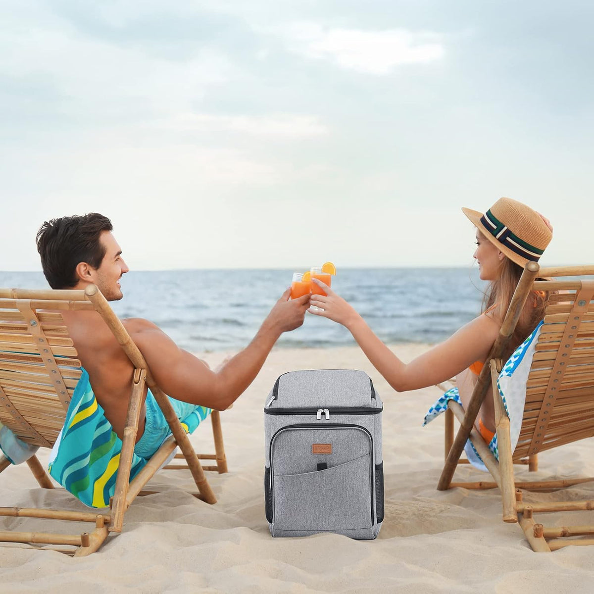 Lifewit 26L 34-Can Insulated Cooler Backpack Cool Bag, Large Picnic Bag Leakproof Portable Fridge Soft Food Cooler Box for Men Women for Outdoor/Picnic/Beach/BBQ/Camping/Travel/Family - PuriLite