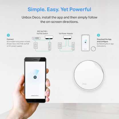 TP-Link Deco Whole Home Mesh WiFi System (Deco M4) – Up to 5,500 Sq. Ft. Coverage, Replaces Wireless Internet Routers and Extenders, Gigabit Ports, Works with Alexa, 3-Pack - PuriLite