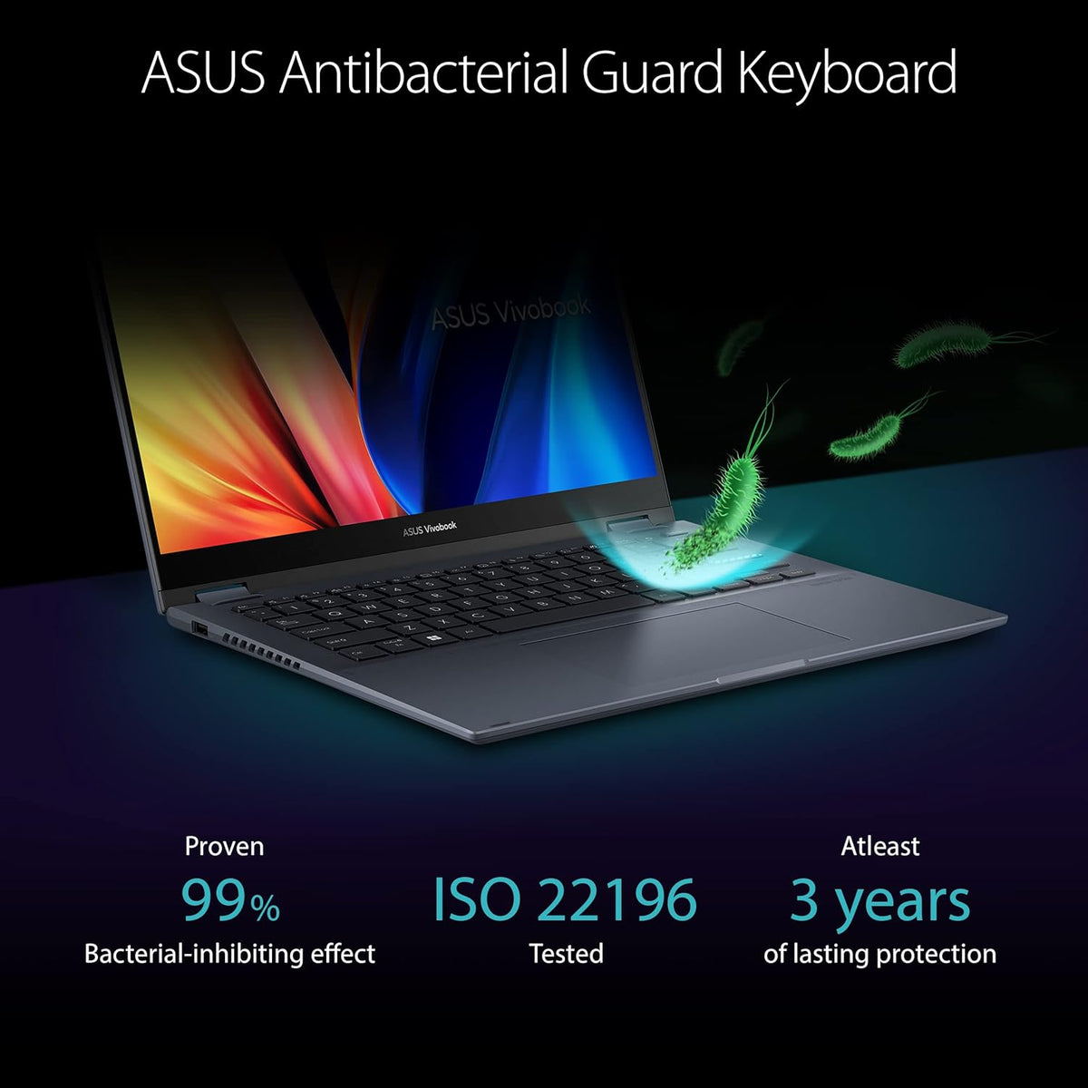 ASUS Vivobook S 14 Flip Laptop, 14” WUXGA 16:10 Touch Display, AMD Ryzen 7 7730U CPU, AMD Radeon™ Graphics, 16GB RAM, 512GB SSD, Fingerprint Sensor, Windows 11 Home, Quiet Blue, TN3402YA-AS71-CA - PuriLite