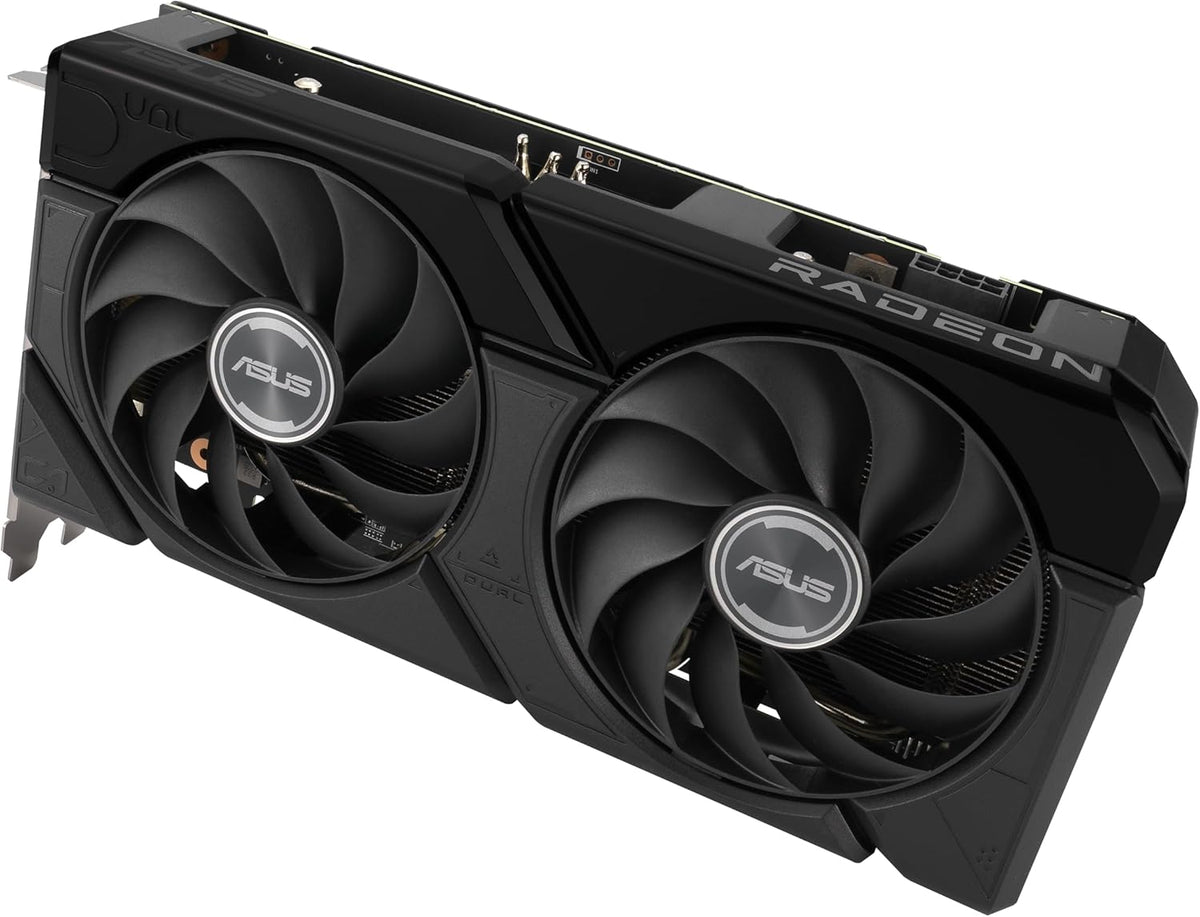 ASUS Prime Radeon™ RX 9060 XT 16GB GDDR6 OC Edition Graphics Card (PCIe 5.0, HDMI/DP 2.1, 2.5-Slot Design, axial-tech Fans, Dual Ball Fan Bearings, Dual BIOS, ASUS GPU Guard) - PuriLite