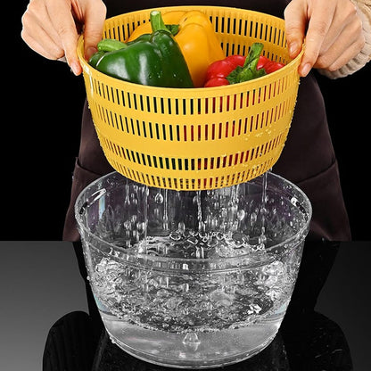 Vegetable Washing Machine Kneading Bowl, Multifunctional Spinner Dryer Vegetable Dryer Salad Mixer Salad Spinner Lettuce Dryer for Home Kitchen (Gray) - PuriLite