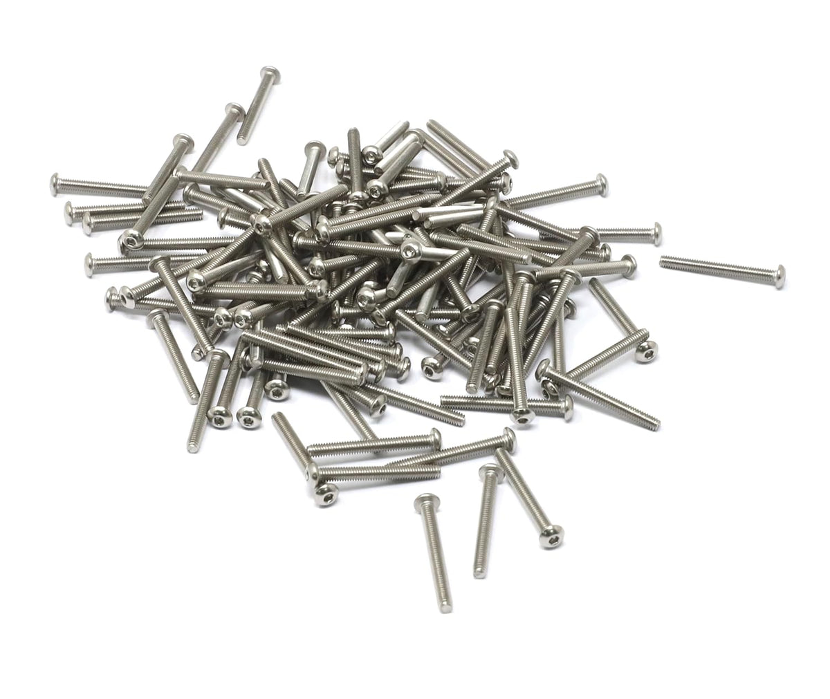 iexcell 50 Pcs M6 x 20mm Thread Pitch 1 mm Stainless Steel 304 Hex Socket Button Head Cap Screws Bolts Kit - PuriLite