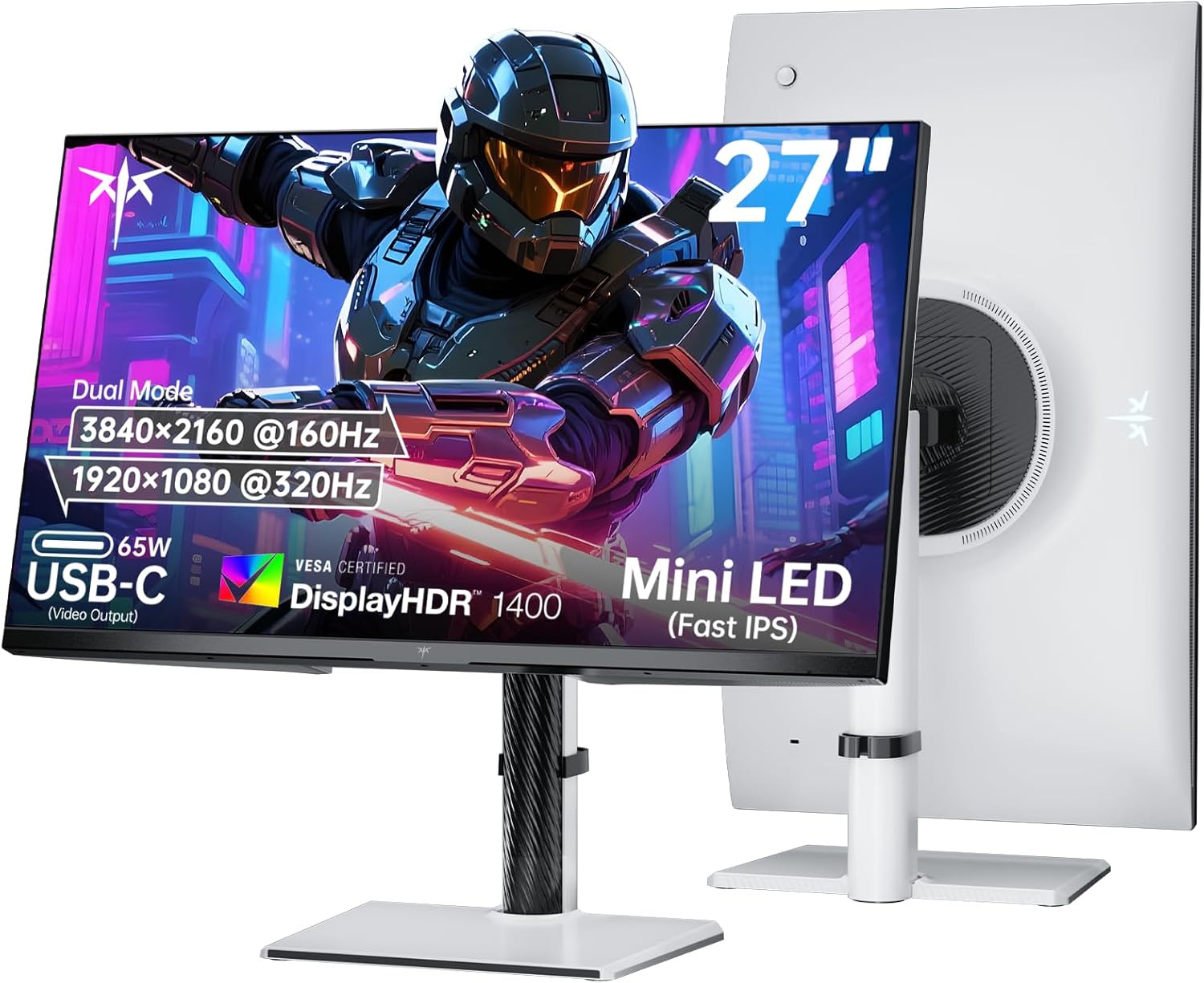 KTC 32 Inch 2K Computer Monitor, IPS 1440p Monitor with Ultra-Thin Bezels, HDR10, Freesync/G-sync, HDMI/DP Ports, Tilt Adjustable, Eyecare, Ideal for Business, Office, and Casual Gaming - PuriLite