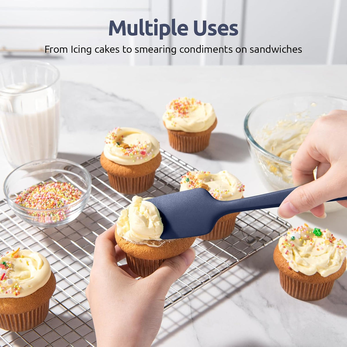 Purilite Select Midnight Blue Silicone Spatula - PuriLite