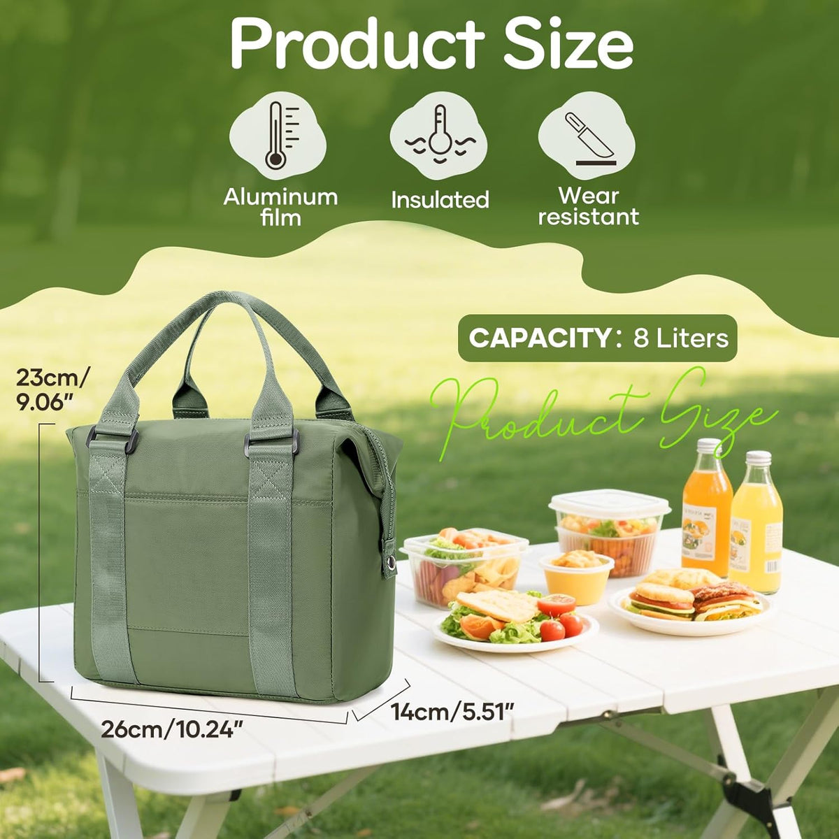 Lunch Bag Insulated Lunch Box Leakproof Lunch Tote Bags for Women Men,Portable Thermal Cooler Bag Lunch Containers with Shoulder Strap for Work, Family, Picnic, School, Outdoor,BBQ C2-Pinkpurple - PuriLite