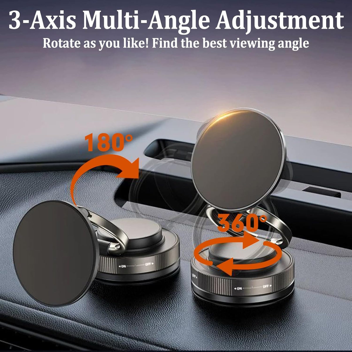 Purilite Select Magnetic Car Phone Mount - PuriLite