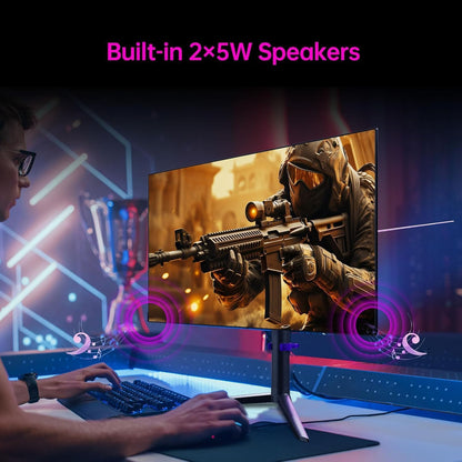 KTC 32 Inch 2K Computer Monitor, IPS 1440p Monitor with Ultra-Thin Bezels, HDR10, Freesync/G-sync, HDMI/DP Ports, Tilt Adjustable, Eyecare, Ideal for Business, Office, and Casual Gaming - PuriLite