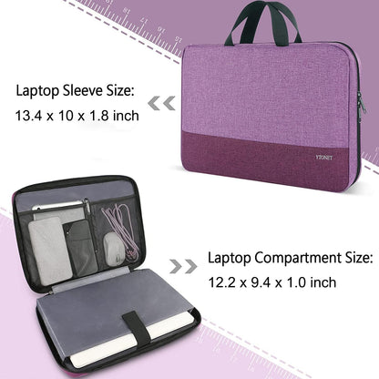 Ytonet Laptop Sleeve, 15.6 inch TSA Laptop Bag Laptop Case Water Resistant Computer Carrying Bag Compatible for Lenovo, HP, Dell, Asus Notebook, Gifts for Men Women, Grey - PuriLite