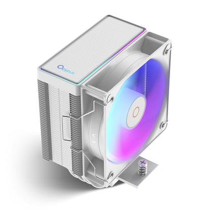 Gamma A40 ARGB BK CPU Cooler,100mm PWM Fan,133mm Height Single Tower Computer Compact CPU Air Cooler,4 Copper Direct Contact Heat Pipes,for Intel LGA 115X/1200/1700/1851 &AMD AM4/AM5 - PuriLite