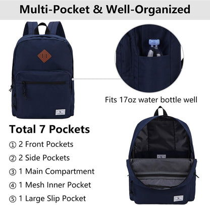 School Backpack for Kids,Lightweight Water Resistant Work Travel Backpack for Women Men Teens VONXURY - PuriLite