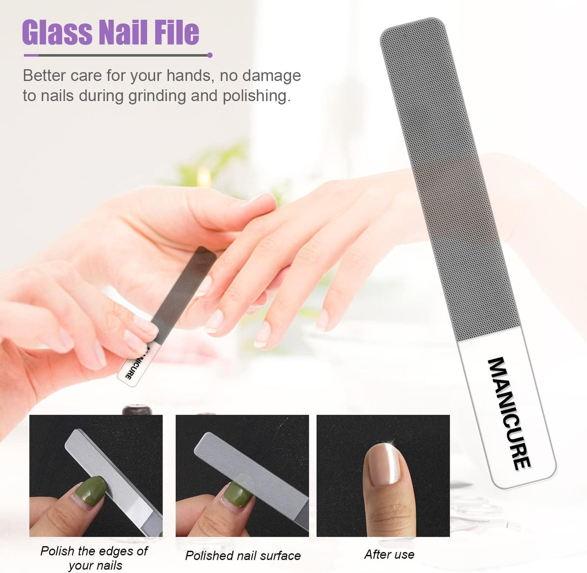 Manicure Set Professional Nail Clippers Pedicure Kit, 16 pcs Stainless Steel Nail Care Tools Grooming Kit with Luxurious Travel Leather Case for Thick Nails Men Women Gift (Black) - PuriLite