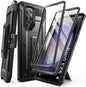 SUPCASE Unicorn Beetle Pro Case for Samsung Galaxy S23 Ultra 5G (2023), [Extra Front Frame] Full-Body Dual Layer Rugged Belt-Clip & Kickstand Case with Built-in Screen Protector (Black) - PuriLite