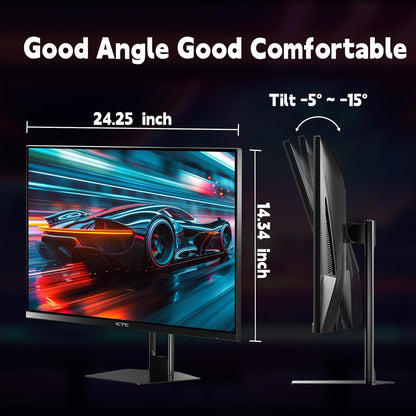 KTC 32 Inch 2K Computer Monitor, IPS 1440p Monitor with Ultra-Thin Bezels, HDR10, Freesync/G-sync, HDMI/DP Ports, Tilt Adjustable, Eyecare, Ideal for Business, Office, and Casual Gaming - PuriLite