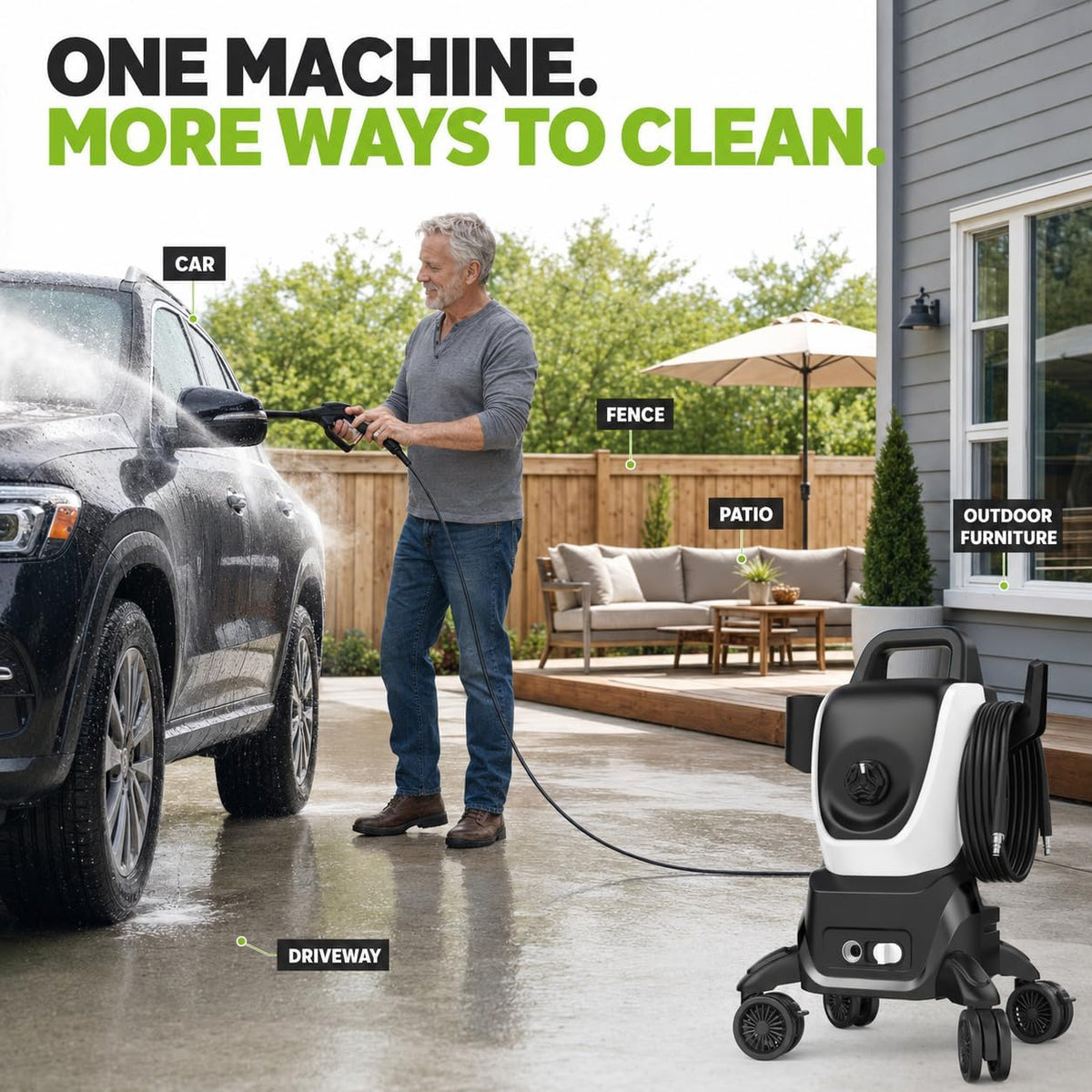 Power Pressure Washer, 4500 Max.PSI Electric Pressure Washers