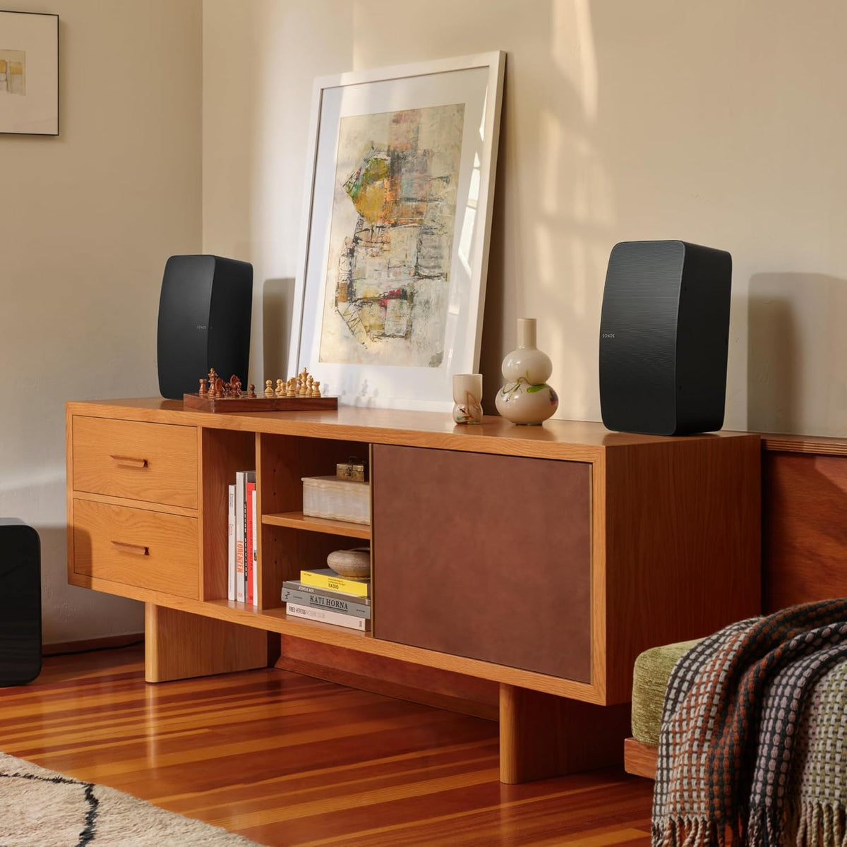 Sonos Five - The high-Fidelity Speaker for Superior Sound - Black - PuriLite