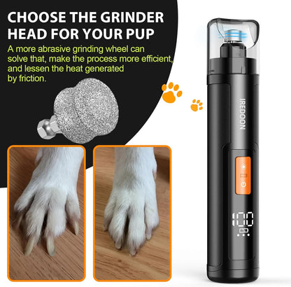 IREDOON Dog Nail Grinder Replacement Head-Integrated Grinding Head for Casfuy and Most Brands, Highly Efficient, Safe and Durable (3pcs) - PuriLite