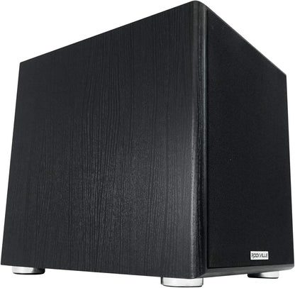 Rockville Rock Shaker 10" Inch Black 600w Powered Home Theater Subwoofer Sub - PuriLite