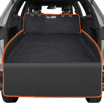 Dog Trunk Cargo Cover with Bumper Flap Protection 135x230cm Gray