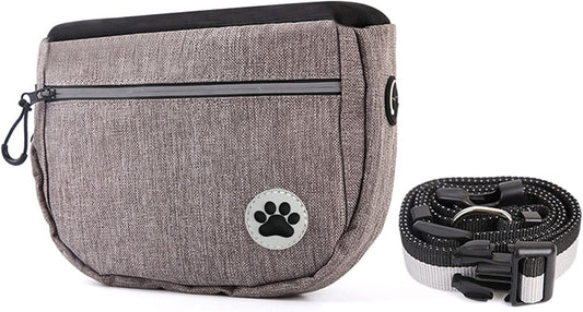 wefenad Large Capacity Dog Snack Bag Dog Treat Pouch Dog Training Pouch Bag with Adjustable Waistband Pet Training Pocket Bag dH - PuriLite