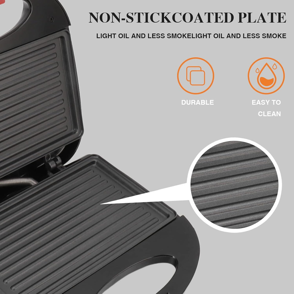 2 Serving Compact ElectricMaker Non Stick Fast and Even Baking (US Plug 110V) - PuriLite