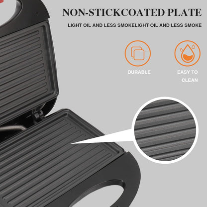 2 Serving Compact ElectricMaker Non Stick Fast and Even Baking (US Plug 110V) - PuriLite