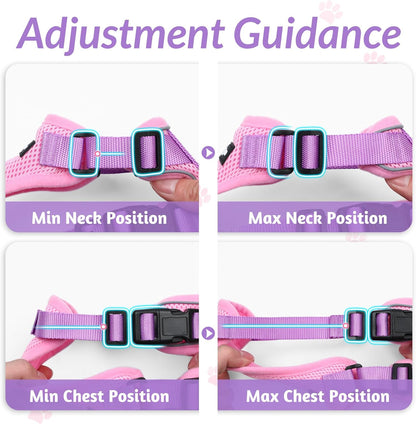 rabbitgoo Cat Harness and Leash for Walking, Escape Proof Soft Adjustable Vest Harnesses for Small Medium Cats, Easy Control Breathable Reflective Strips Jacket, XS, Black - PuriLite