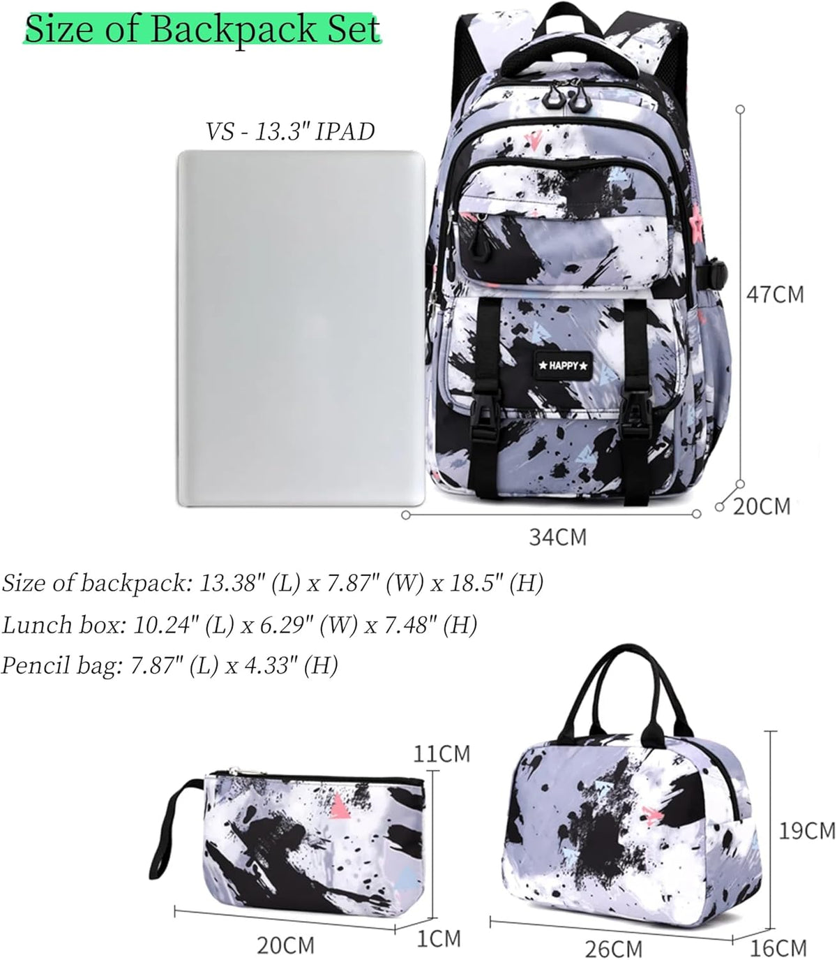 Backpack for Girls Kids Backpack Elementary School Backpack Boys Bookbag Schoolbag for Teen Boys - PuriLite