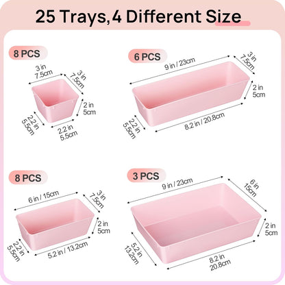 Purilite Select Clear Drawer Organizer Set - PuriLite