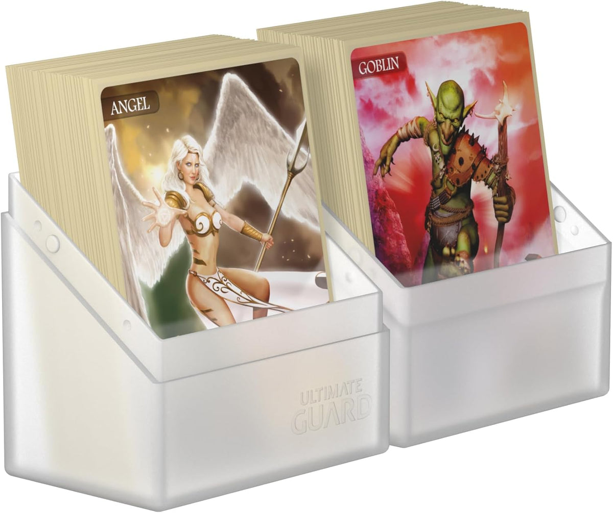Ultimate Guard Boulder 100+ Classic, Deck Case for 100 Double-Sleeved TCG Cards, Onyx, Secure & Durable Storage for Trading Card Games, Soft-Touch Finish - PuriLite
