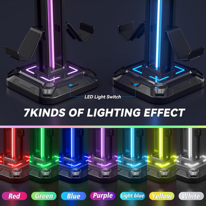 Purilite Select RGB Headphone &amp; Controller Stand - PuriLite