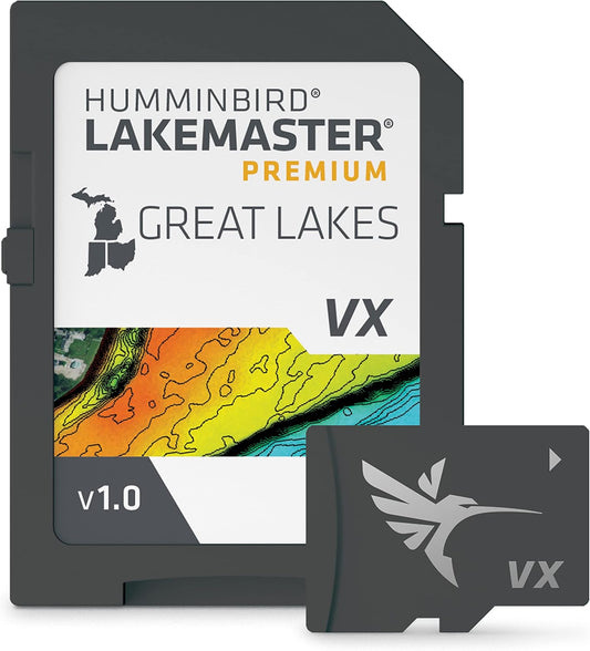 Humminbird LakeMaster Premium Great Lakes V1 Map SD Card for Fish Finders - PuriLite
