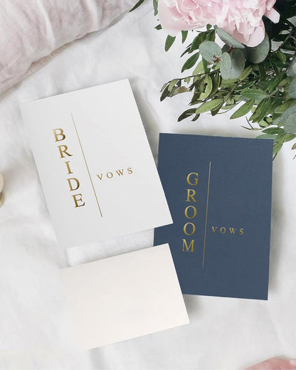 GroomBrideGifts Wedding Vow Book for His and Hers, Soft Touch, Perfectly Sized Bride and Groom Vow Books, Wedding Essentials, Wedding Registry Ideas, His and Hers Gifts - PuriLite