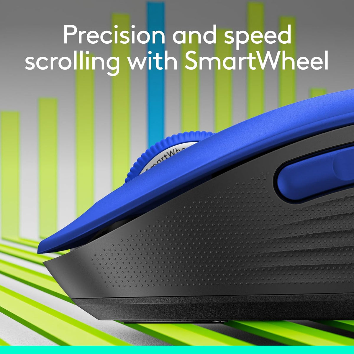 Logitech Signature M650 L Full Size Wireless Mouse - For Large Sized Hands, 2-Year Battery, Silent Clicks, Customizable Side Buttons, Bluetooth, for PC/Mac/Multi-Device/Chromebook - Black - PuriLite