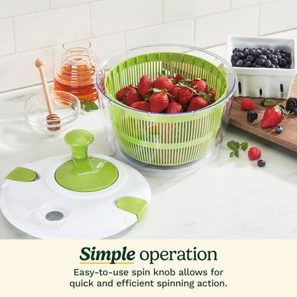 Cuisinart Salad Spinner with Easy-to-Spin Knob (CTG-00-SASC) - PuriLite