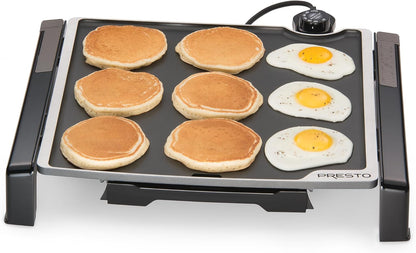 Presto 07071 15-inch Electric Tilt-n-fold Griddle, Black - PuriLite