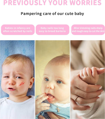 Baby Nail Trimmer Electric,Baby Nail File Clipper for Toes and Fingers - PuriLite