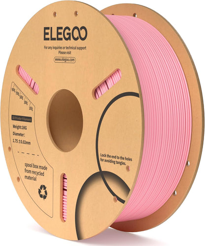 ELEGOO PLA Filament 1.75mm Black 1KG,3D Printer Filament Dimensional Accuracy +/- 0.02mm,1kg Cardboard Spool(2.2lbs) 3D Printing Filament Fits for Most FDM 3D Printers - PuriLite