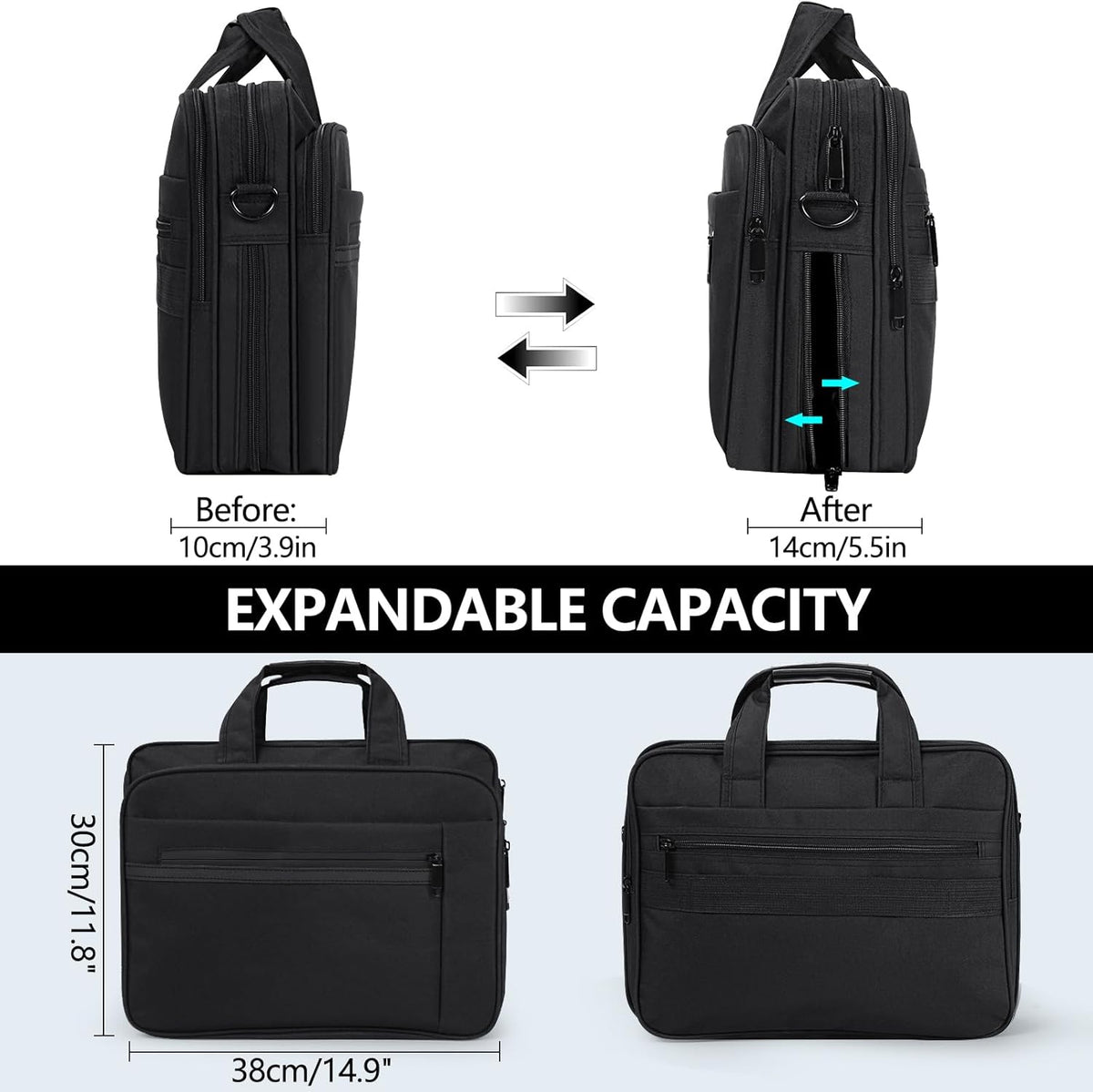 Purilite Select Expandable Laptop Messenger Bag - PuriLite