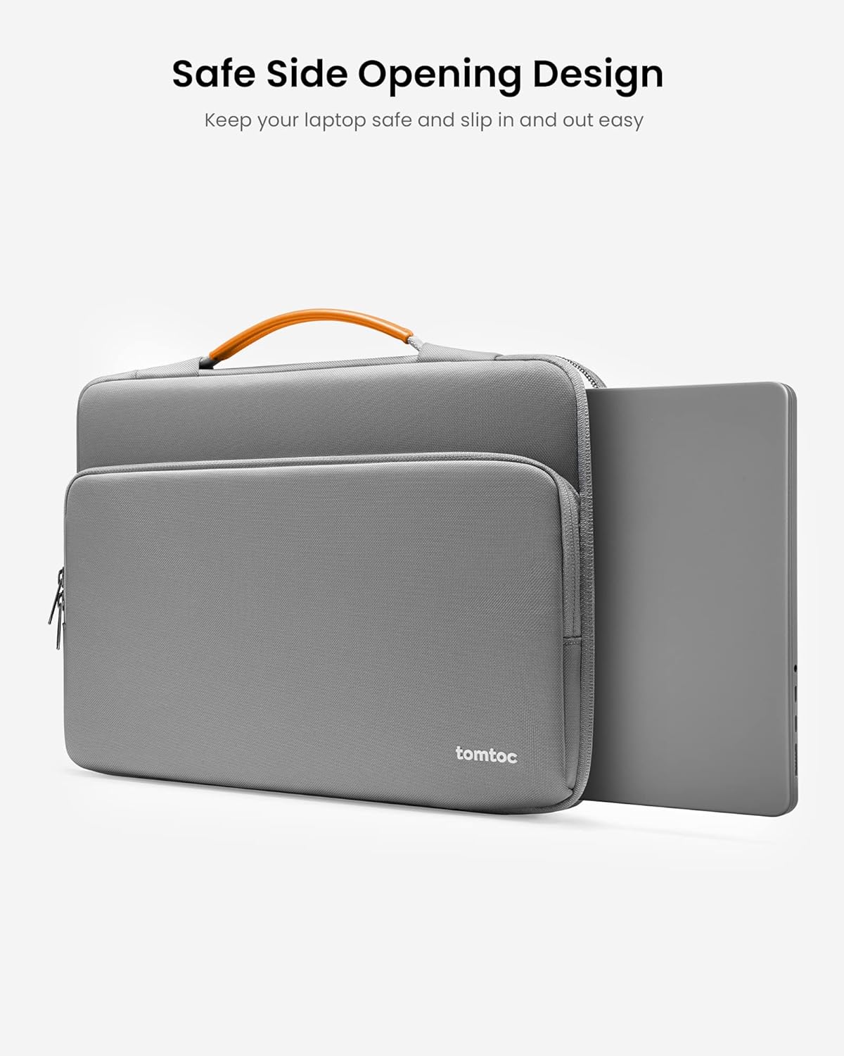 tomtoc 360 Protective Laptop Carrying Case for 16-inch New MacBook Pro M4/M3/M2/M1 Pro/Max 2024-2019, Water-Resistant Laptop Bag Sleeve with Accessory Pocket for The New Razer Blade 15 - PuriLite