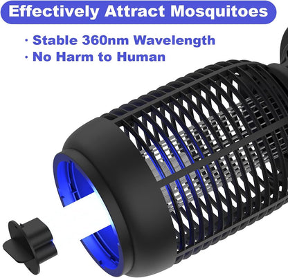 2 Pack Bug Zapper Electric Fly Swatter Zapper - Indoor Outdoor Zapping Racket for Pest Control - Safe to Touch with 3-Layer Safety Mesh - PuriLite
