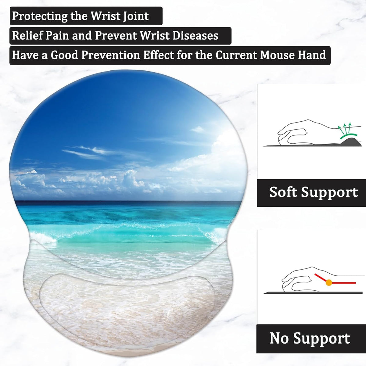 Purilite Select Ergonomic Mouse Pad - PuriLite